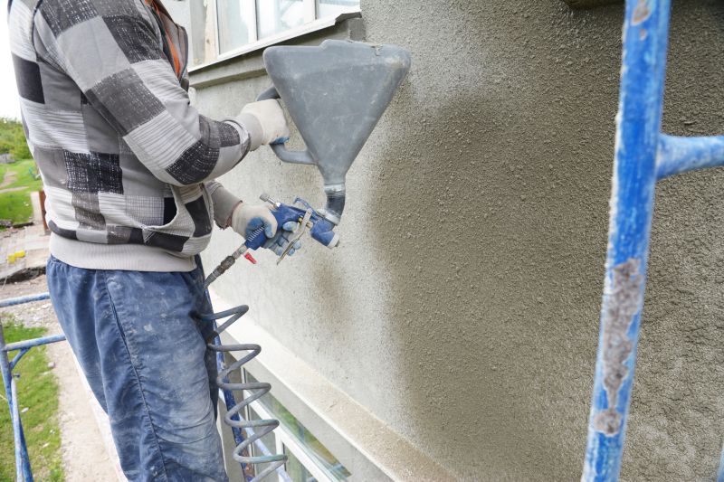 Coated Stucco Surface